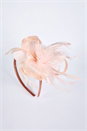 Light Pink Fascinator Clip Headband , Image 3 of 5