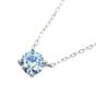 Blue Blue Topaz Moissanite Crystal Sterling Silver Necklace, Image 1 of 2