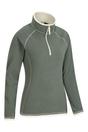 Dark Green Montana Half Zip Fleece Top, Image 4 of 5