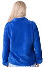Blue Camille Lingerie Blue Supersoft Button Front Embossed Bed Jacket, Image 3 of 5