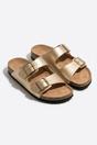 Gold Nina Womens Buckle Strap Cork Slide Sandals, Image 2 of 8