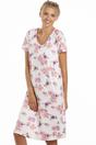 Cream Camille Lingerie Cream Lightweight Floral Print Nightdress, Image 2 of 5