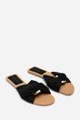 Black Lavina Knot Detail Slide On Sandal, Image 4 of 6