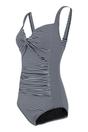 Multi Stripe Tummy Control Swimsuit, Image 3 of 4