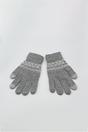 Grey Pattern Gloves - Touch Screen, Image 2 of 3