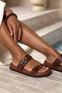 'Abril' Flatform Sandal Double Buckle Strap, Image 1 of 5