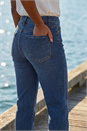 Indigo Petite Stretch Straight Leg Jeans, Image 4 of 4