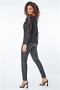 Black Petite Frill Sleeve Top, Image 3 of 5