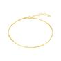 Gold Six Beads Sterling Silver Bracelet, Image 1 of 6