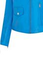 Blue Infinity Leather Blue Brando Biker Leather Jacket-Broome, Image 6 of 7