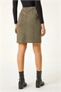 Camel  Smart Textured Stretch Skirt, Image 4 of 5