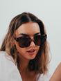 Brown Tortoiseshell Oversized Cat Eye Sunglasses, Image 5 of 7