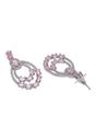 Light Pink Diva Double Layered Danglers, Image 3 of 5
