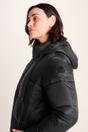 Black Cautley Long Padded Shower Resistant Jacket, Image 5 of 6