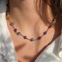 Gold Evil Eye Charm Gold Plated Protection Necklace, Image 2 of 4