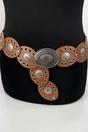 Tan Oval Disc Belt, Image 1 of 2