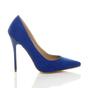 Royal Blue AJVANI Royal Blue High Stiletto Heel Pointed Toe Court Shoes, Image 2 of 6