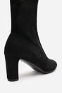 Black 'Sonya'  Block Heel Over The Knee Boots, Image 5 of 7