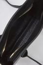 Black Croc Effect Structured Tote Bag, Image 3 of 4