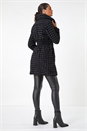 Black Dogtooth Flock Coat, Image 3 of 5