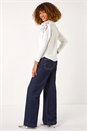 Ivory  Contrast Embellished Knit Jumper, Image 3 of 5