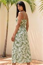 Khaki Petite Printed Button Down Dress, Image 3 of 4