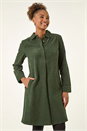 Green Corduroy Tunic Shirt Dress, Image 2 of 5
