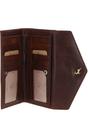 Dark Brown 'Il Denaro' Vintage Wash Large 12 Card Real Leather Purse, Image 2 of 3