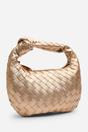 Gold Aura Classic Woven Hobo Bag, Image 1 of 6