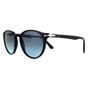 Black Persol Black Round Black Azure Gradient Blue Sunglasses, Image 2 of 4
