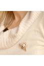 Gold Bee Brooch Pearl Pin Crystal, Image 1 of 4