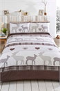 Natural Single Deer Print Reversible Duvet Cover Set, Image 1 of 2