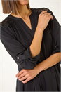 Black Lace Trim Buttoned Shirt, Image 5 of 5
