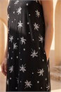 Black Cotton Palm Print Pocket Midi Dress , Image 4 of 4