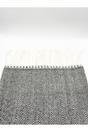Black Herringbone Tassle Scarf, Image 5 of 5