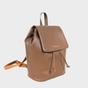 Tan 'GRACE' Full Grain Leather Flap-over Backpack, Image 1 of 6