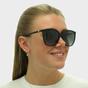  Square Black Dark Grey Gradient Sunglasses, Image 5 of 8