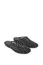 Black XY LONDON Black 'Opera' Slip On Cage Jelly Mule Flat Summer Sandals, Image 4 of 5
