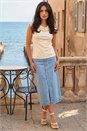 Cream  Dusk Knitted Cowl Neck Top, Image 2 of 4