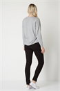 Light Grey Star Tie Detail Jumper, Image 3 of 5