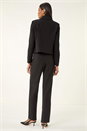 Black Smart Buttoned Pocket Jacket, Image 3 of 5