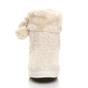 Beige AJVANI Beige Knitted Glitter Ankle Boot Slippers, Image 5 of 5