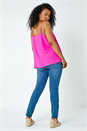 PINK Petite Plain  V-Neck Cami Vest Top, Image 3 of 5