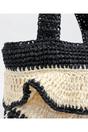 Black Saffira - Straw Crossbody Bag - Black, Image 3 of 3