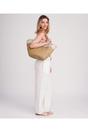 Beige Pia Rossini Beige Perez - Straw Beach Basket, Image 2 of 3