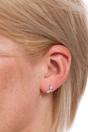Silver Sterling Silver CZ Hydrangea Floral Studs, Image 2 of 3