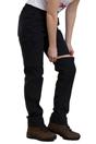 Black Hiker Stretch ZipOff Trousers, Image 3 of 3