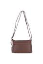 Brown 'Bristol' Real Leather Crossbody Bag, Image 4 of 5