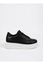 Black Sophie Womens Classic Platform Trainers, Image 5 of 5