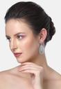 Blue Diva Sterling Layered Tear Drop Earrings, Image 4 of 5